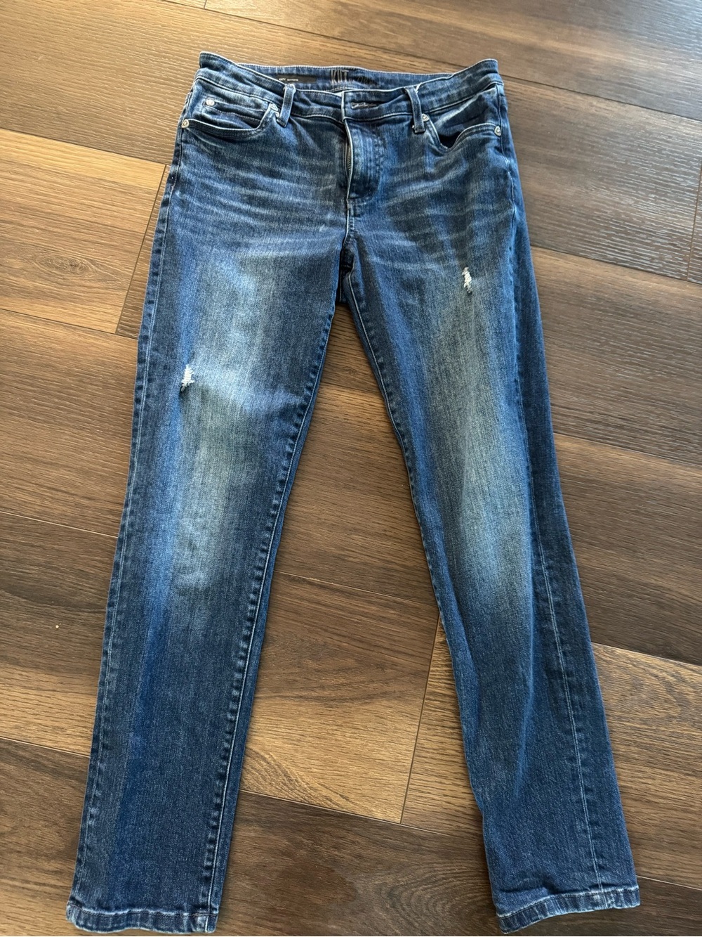 KUT Women's Mid Wash Blue Stretch Slim Jeans
